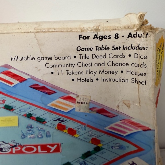 Inflatable Monopoly Game Table Set – Open Box - Picture 4 of 6